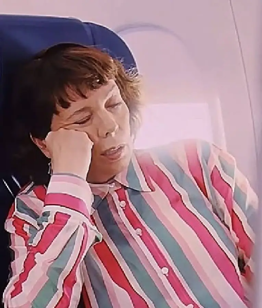 The Roses Olivia Colman Striped Shirt USA Jackets