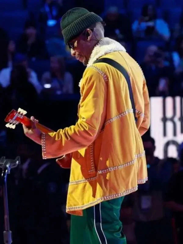 NBA All-Star Game Raphael Saadiq Yellow Jacket Clanton Jacket