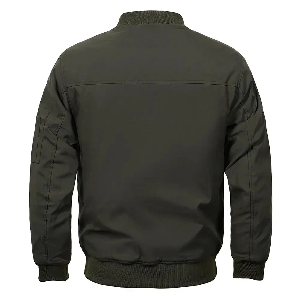 Men’s Light-weight Bomber Aviator Jacket Clanton Jacket