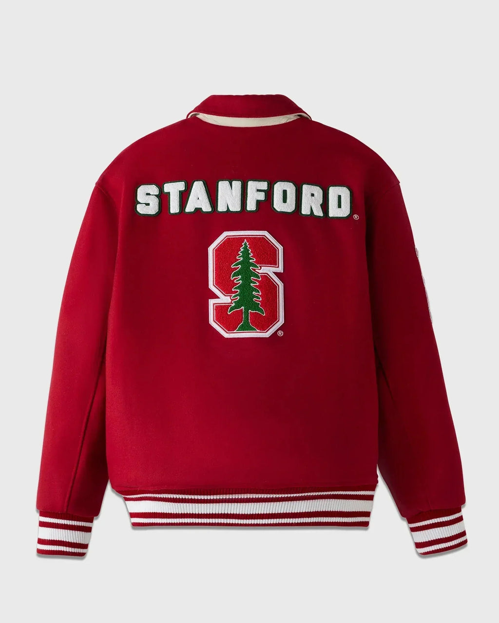 Stanford Campus Red Varsity Jacket Clanton Jacket