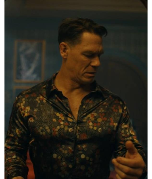 Peacemaker John Cena Green Floral Patterned Shirt USA Jackets