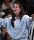 Caitlin Clark Indiana Fever v Atlanta Dream Blue Jacket USA Jackets