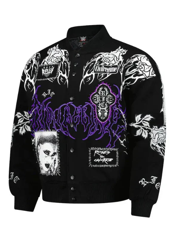 Women’s WWE Authentic X Civil Regime Black Jacket USA Jackets