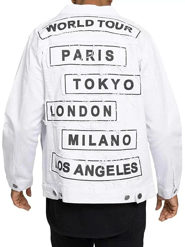 Mens World Tour Denim Jacket Clanton Jacket