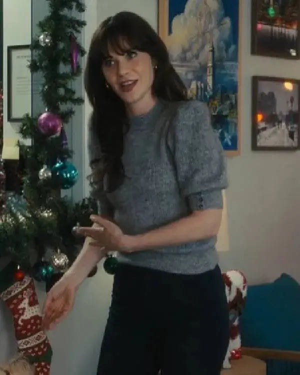 Merv 2025 Zooey Deschanel Crop Top