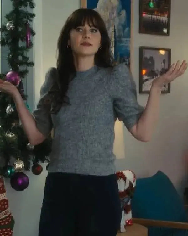 Merv 2025 Zooey Deschanel Crop Top