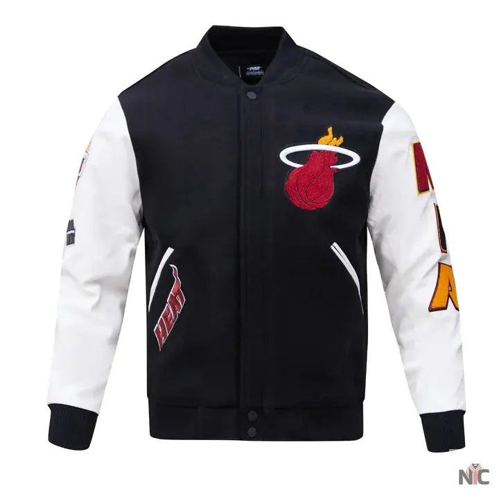 Miami Heat Classic Wool Varsity Jacket Clanton Jacket