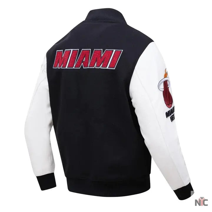 Miami Heat Classic Wool Varsity Jacket Clanton Jacket