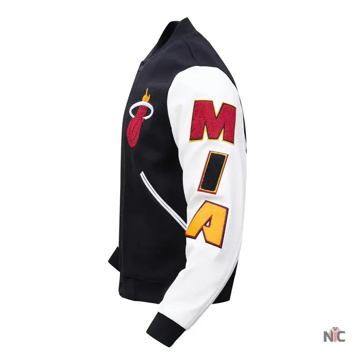 Miami Heat Classic Wool Varsity Jacket Clanton Jacket