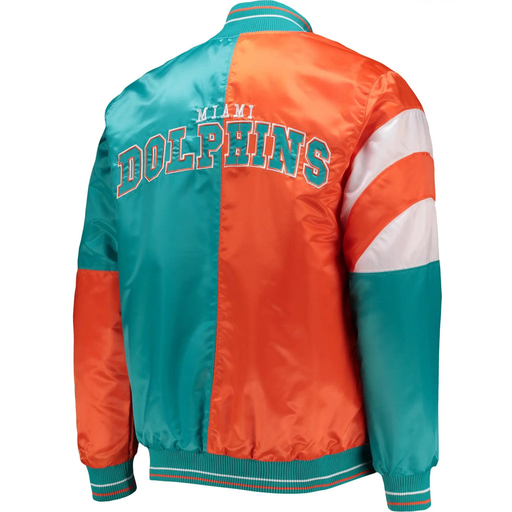 Miami Dolphins Satin Varsity Jacket