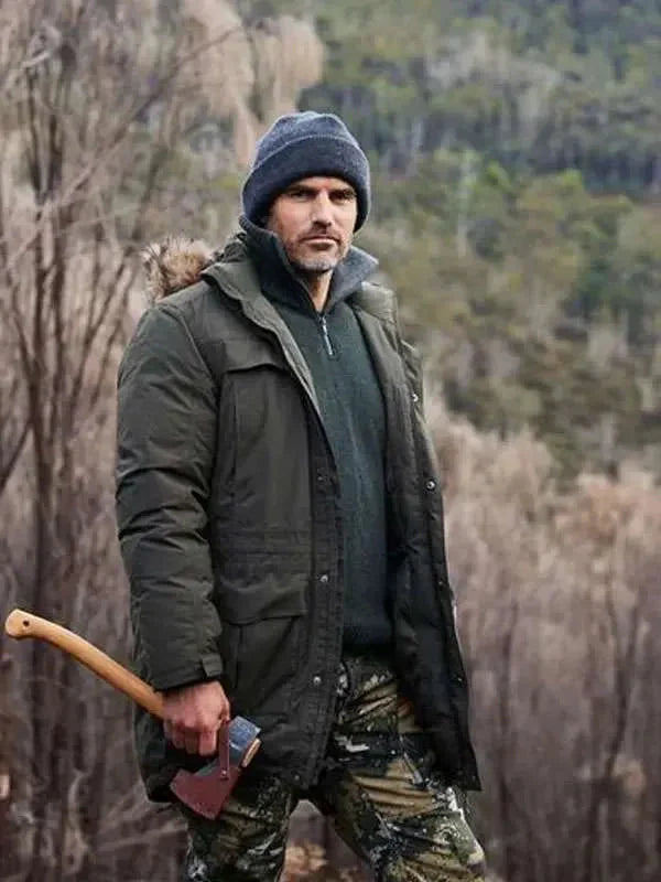 Michael Atkinson Alone Australia Green Hooded Jacket Clanton Jacket