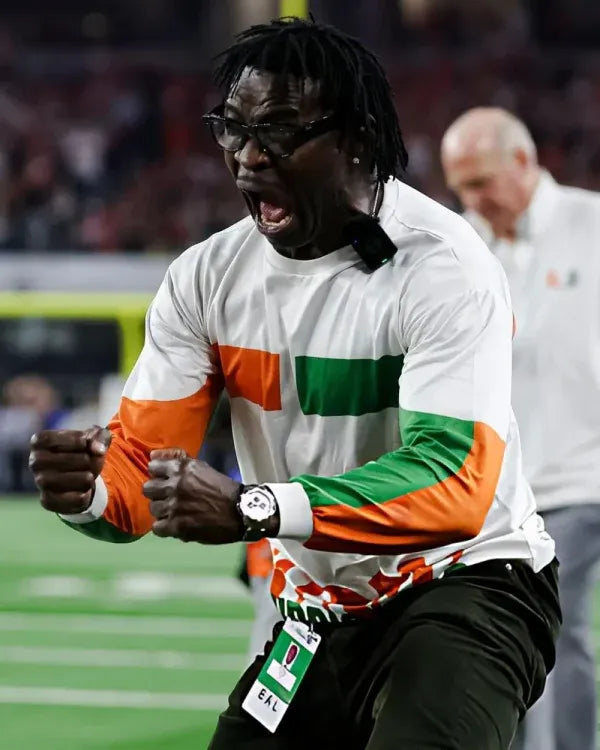 Michael Irvin Miami vs Ohio State Printed Sweatshirt