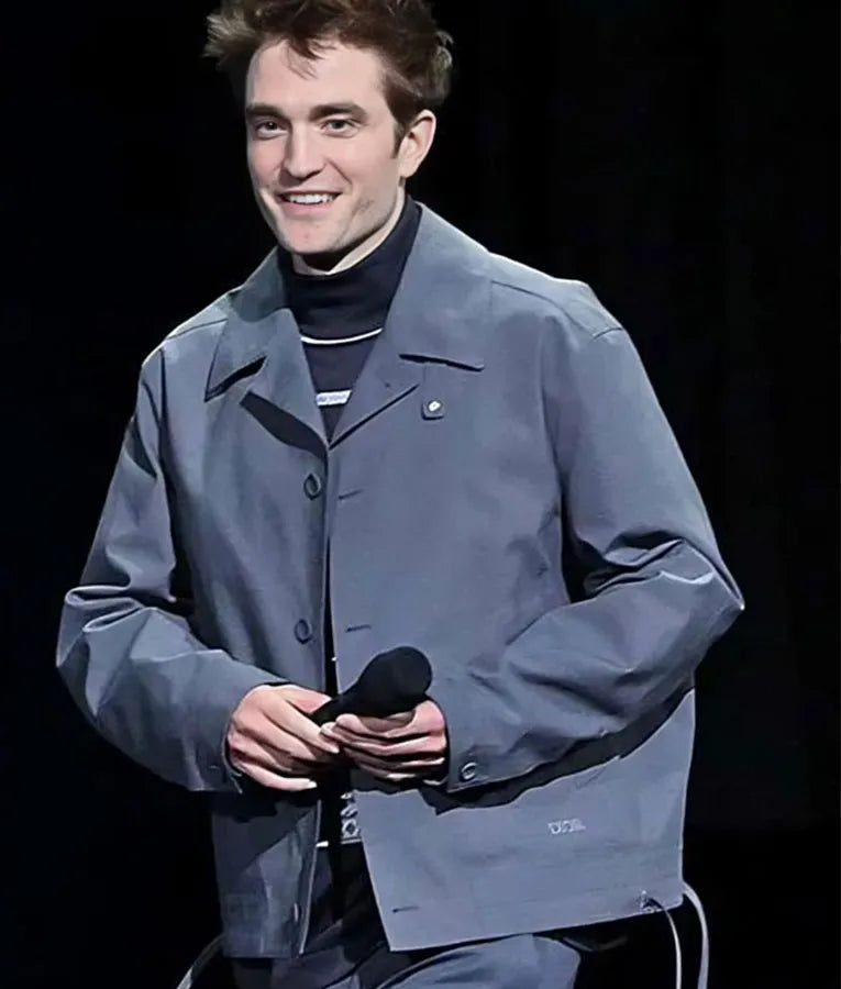 Mickey 17 2025 Robert Pattinson Grey Jacket