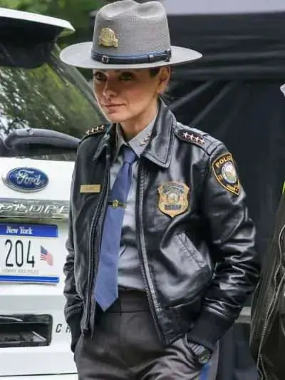 Mila Kunis Wake Up Dead Man Bomber Leather Jacket