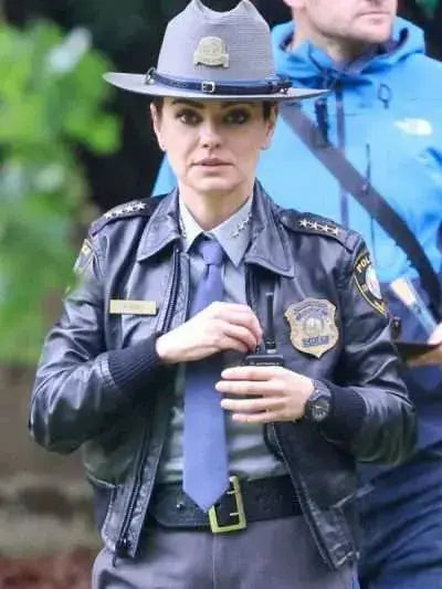 Mila Kunis Wake Up Dead Man Bomber Leather Jacket