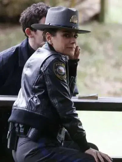 Mila Kunis Wake Up Dead Man Bomber Leather Jacket
