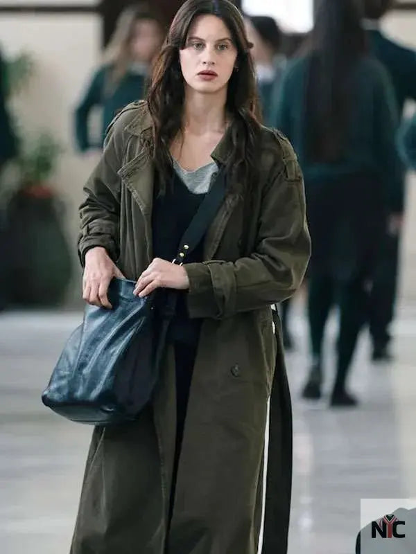 Milena Smit The Snow Girl Green Coat Clanton Jacket