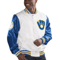 Milwaukee Brewers The Legend White Satin Jacket Clanton Jacket