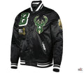 Milwaukee Bucks Mash Up Capsule Satin Jacket Clanton Jacket