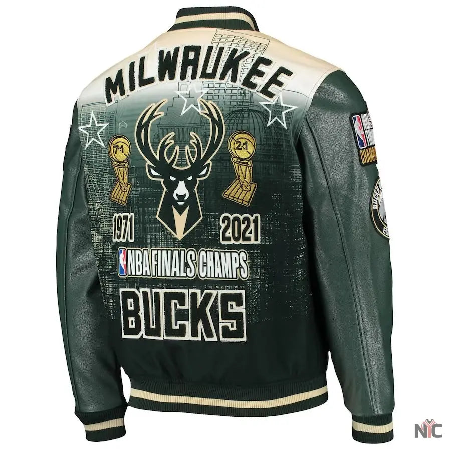 Milwaukee Bucks NBA Finals Champs Varsity Jacket Clanton Jacket