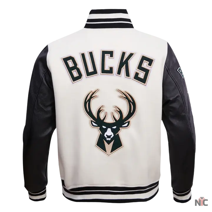 Milwaukee Bucks Retro Classic Rib Wool Varsity Jacket Clanton Jacket