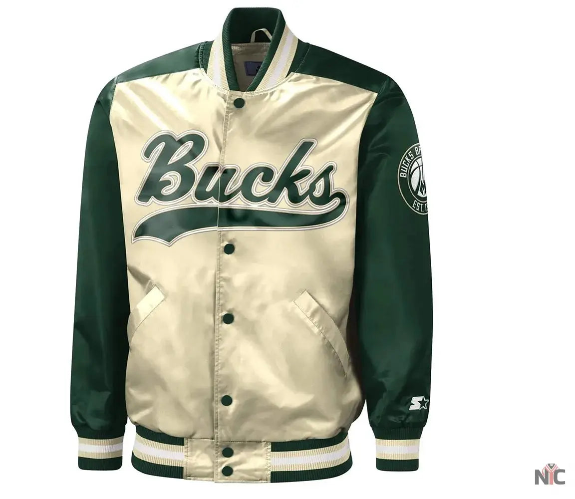 Milwaukee Bucks The Tradition II Satin Jacket Clanton Jacket