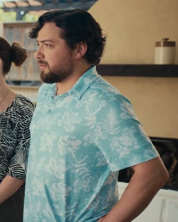 Minding Your Business David Greyson Blue Floral Shirt