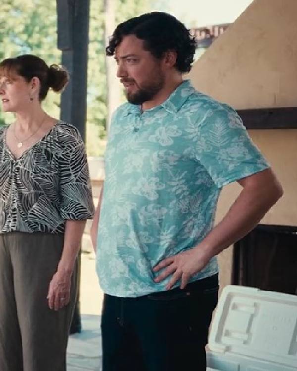 Minding Your Business David Greyson Blue Floral Shirt