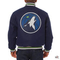 Minnesota Timberwolves Navy Varsity Wool Jacket Clanton Jacket