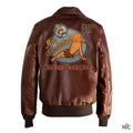 Miss Checkertail Jet Nose Art A2 Jacket Clanton Jacket
