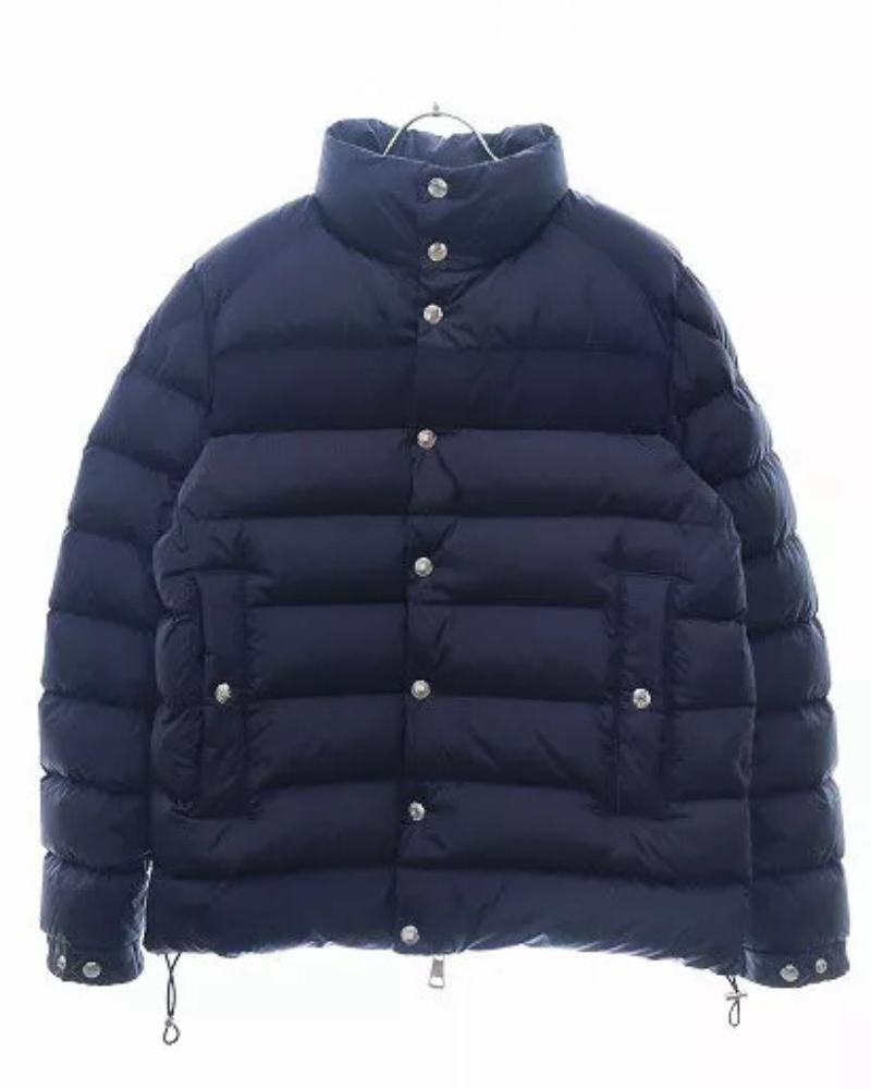 Moncler Breval B-3 Navy Wool Switching Down Jacket Clanton Jacket