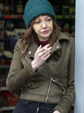 Motherland S02 Diane Morgan Suede Leather Jacket Clanton Jacket