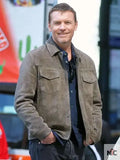 Movie Relay Sam Worthington Leather Jacket Clanton Jacket