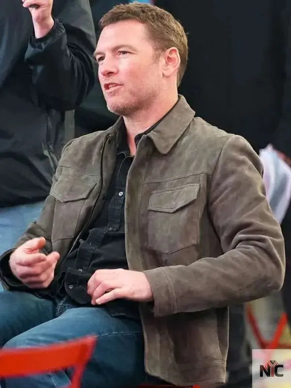 Movie Relay Sam Worthington Leather Jacket Clanton Jacket