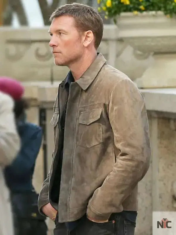 Movie Relay Sam Worthington Leather Jacket Clanton Jacket
