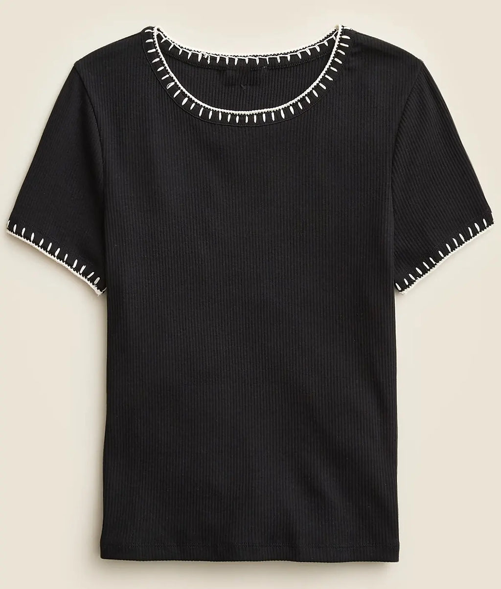 Murder In A Small Town S02 Christie Holman Blanket Stitch Top