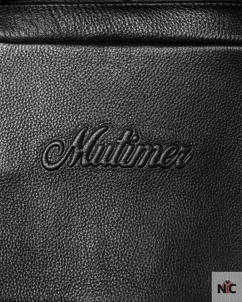 Mutimer Black Leather Jacket Clanton Jacket
