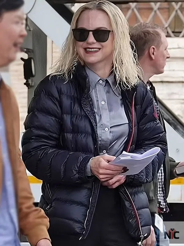 My Spy The Eternal City 2024 Anna Faris Black Puffer Jacket Clanton Jacket