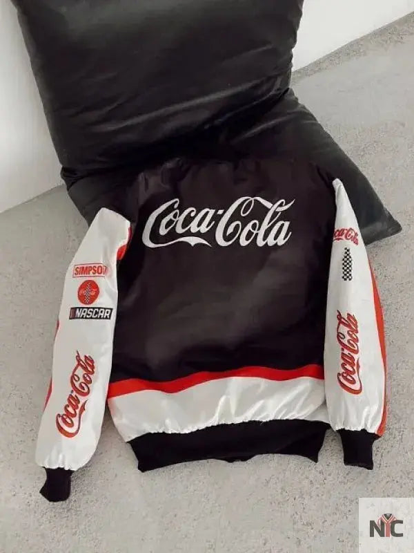 NASCAR Coca Cola 600 Black Bomber Jacket Clanton Jacket