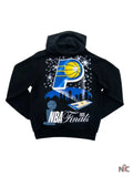 NBA Finals 2025 Indiana Pacers Black Hoodie Clanton Jacket