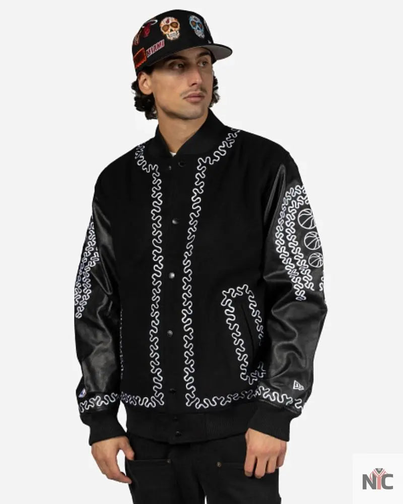 NBA Mexico City Game 2024 Varsity Jacket Clanton Jacket