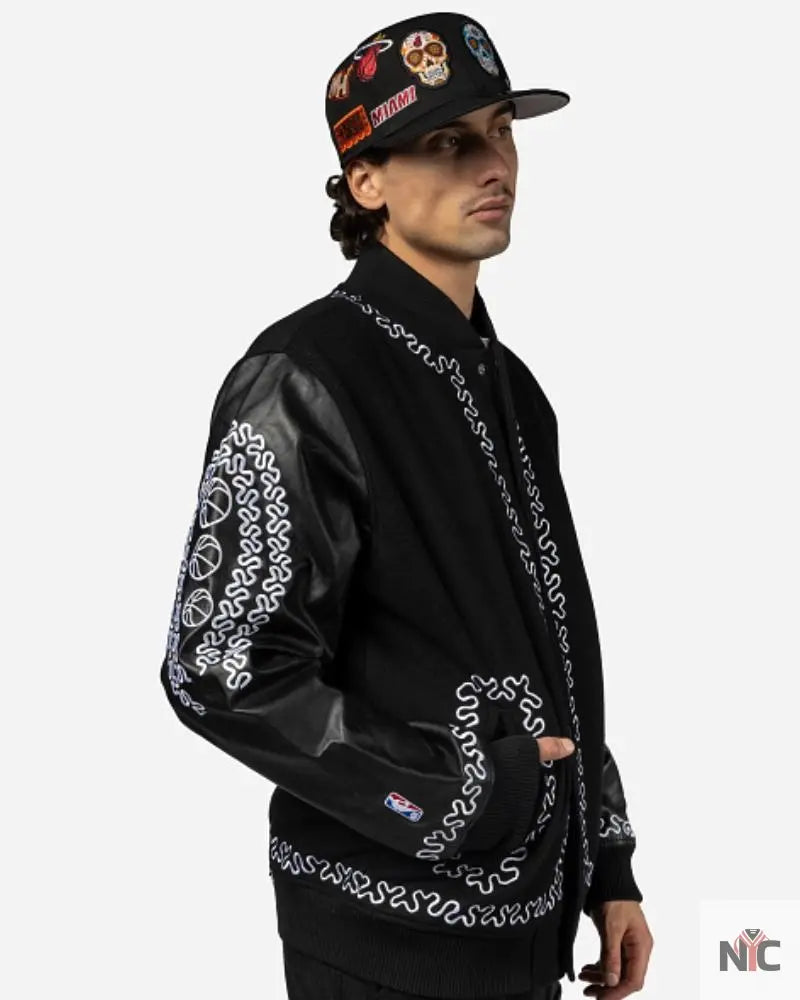 NBA Mexico City Game 2024 Varsity Jacket Clanton Jacket