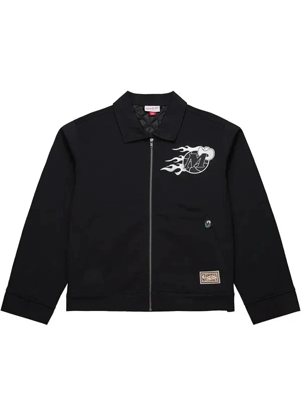 NBA Team Dallas Mavericks Black Cotton Jacket Clanton Jacket