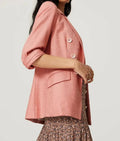 NBC News Daily 2025 Kate Snow Short Sleeve Blazer