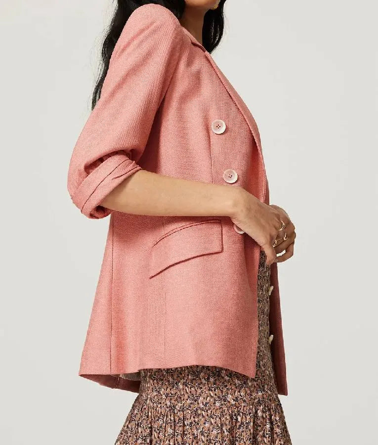 NBC News Daily 2025 Kate Snow Short Sleeve Blazer