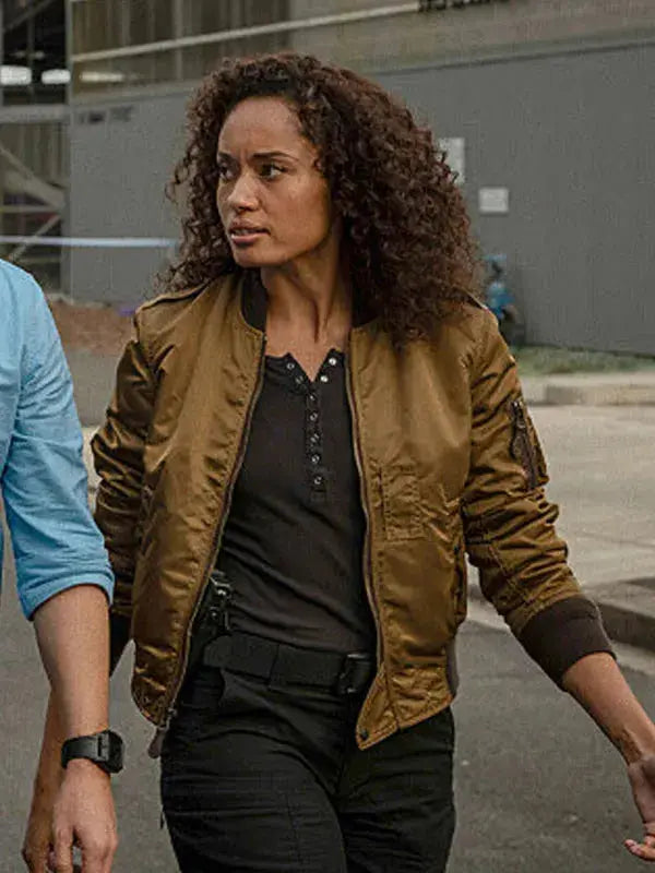 NCIS Sydney Olivia Swann Brown Bomber Jacket