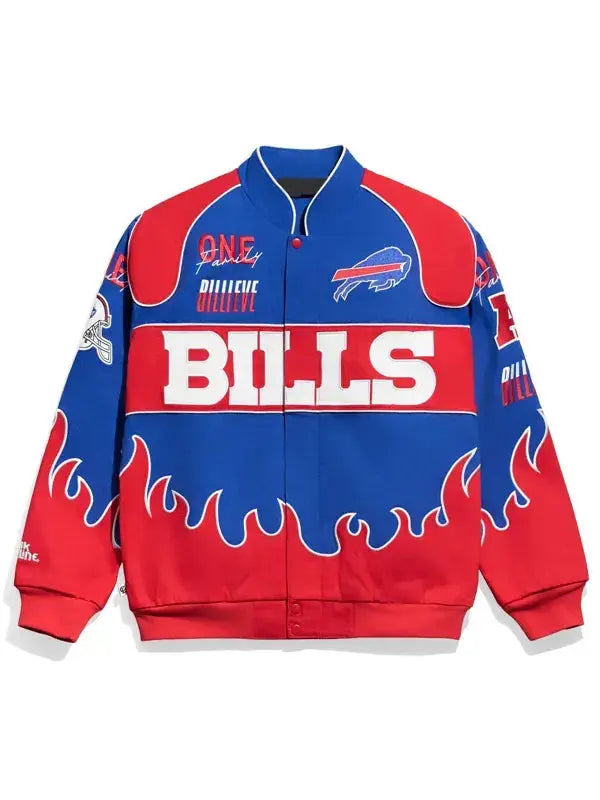NFL Buffalo Bills Premium Cotton Racing Jacket
