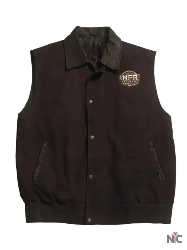 NFR Las Vegas 2014 Brown Wool Vest Clanton Jacket