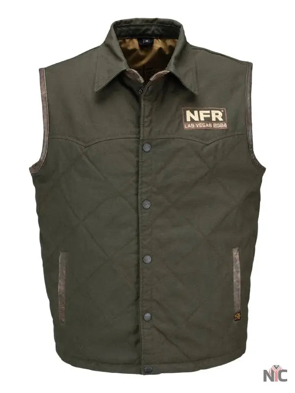 NFR Las Vegas 2024 Green Vest Clanton Jacket