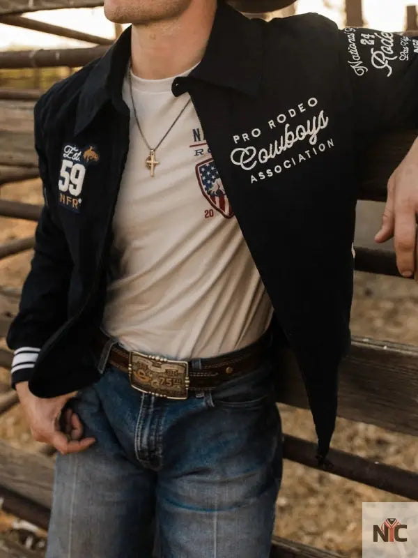 NFR Las Vegas Corduroy Bomber Jacket Clanton Jacket